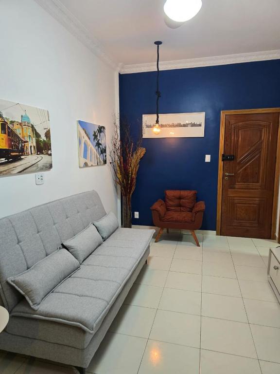 Χώρος καθιστικού στο Aconchego Carioca