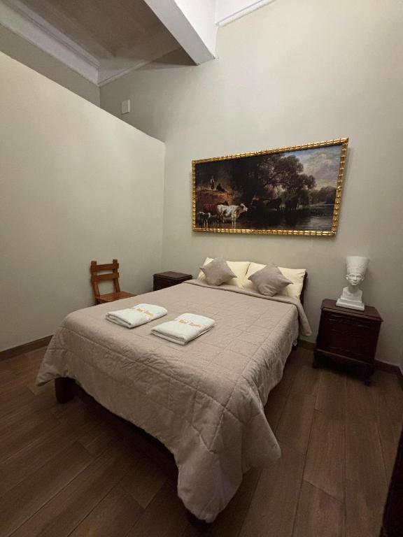Ένα ή περισσότερα κρεβάτια σε δωμάτιο στο Casa Lima