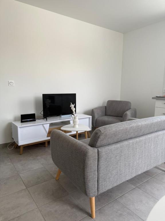 Μια τηλεόραση ή/και κέντρο ψυχαγωγίας στο Appartement moderne et spacieux 3
