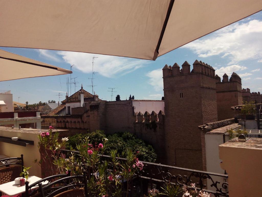 Balkón alebo terasa v ubytovaní Hotel Palacio Alcázar
