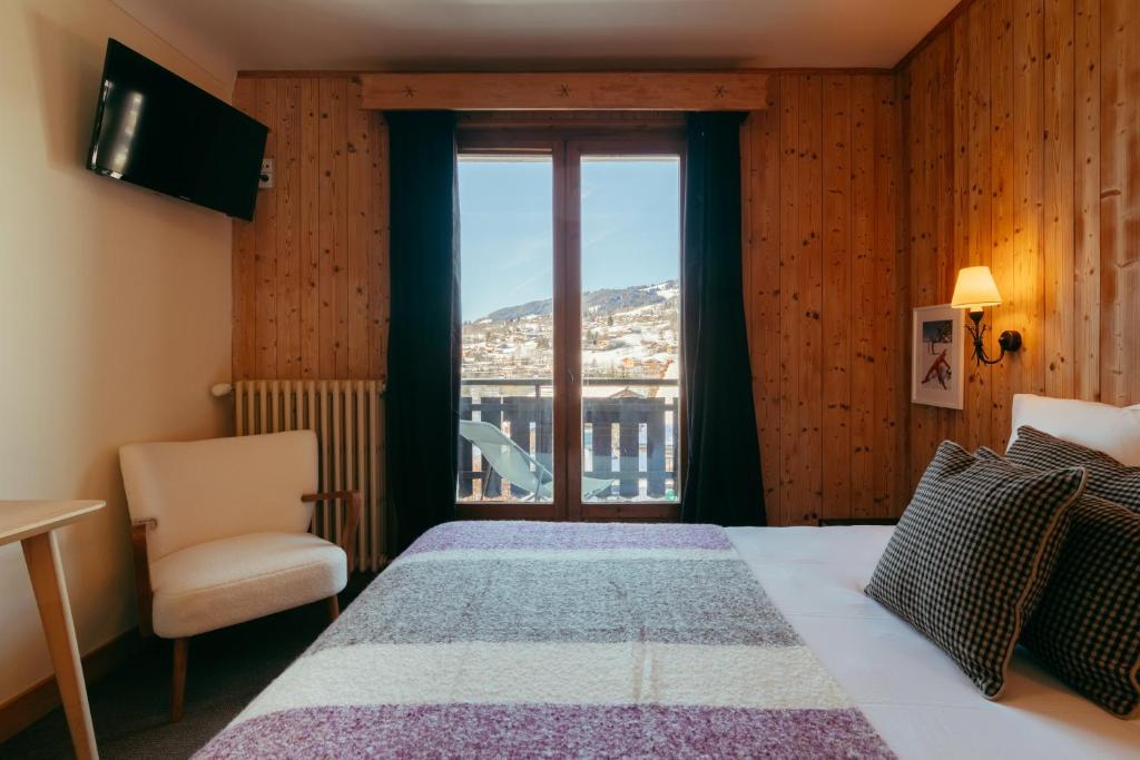 Hôtel Le Caprice Des Neiges Combloux - Camera Superior Con Balcone E Vista Montagna
