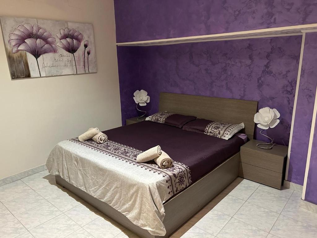 Ένα ή περισσότερα κρεβάτια σε δωμάτιο στο Naxos Domus