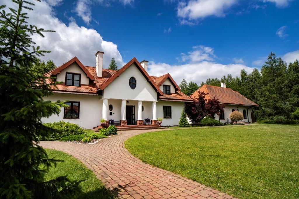 Vonkajšia záhrada v ubytovaní Dom Nasutów
