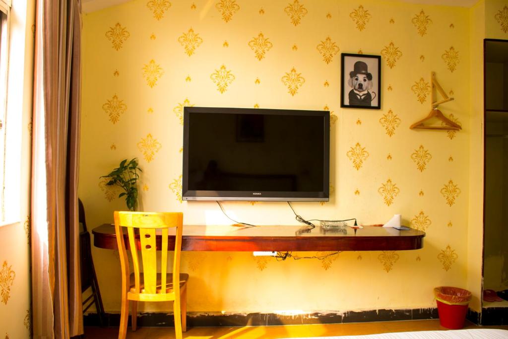TV a/nebo společenská místnost v ubytování Notting Hill Hostel