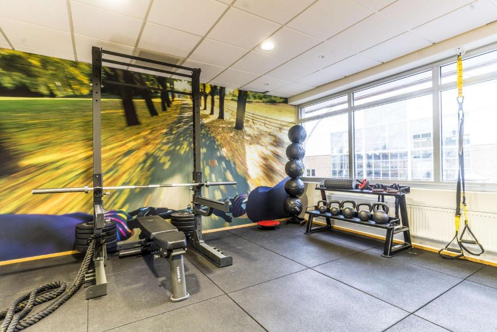 Fitness centrum a/nebo fitness zařízení v ubytování Scandic Elmia