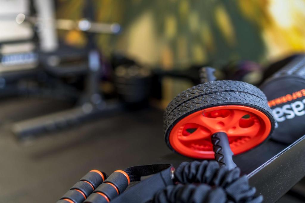 Fitness centrum a/nebo fitness zařízení v ubytování Scandic Elmia