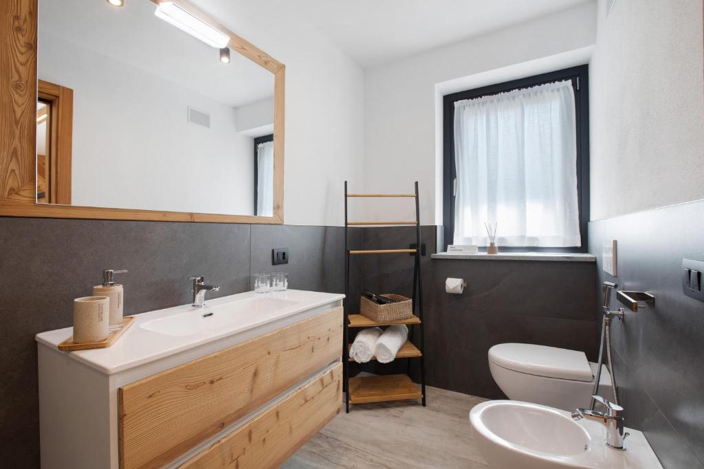 Koupelna v ubytování La Douce Pomme