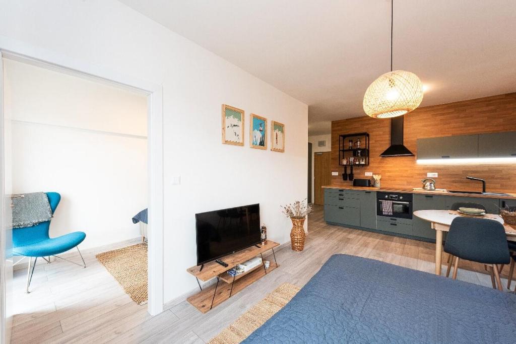 Η κουζίνα ή μικρή κουζίνα στο Apartmán Bešeň 304