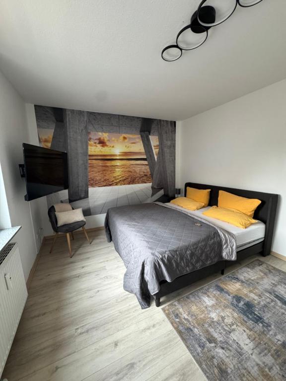 Postel nebo postele na pokoji v ubytování City 2 - Stilvolles Appartement