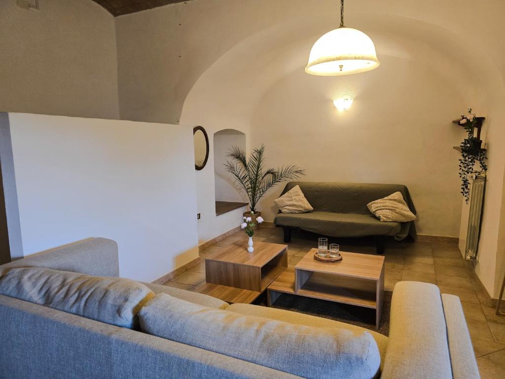 Posezení v ubytování Le Valli Tuscany
