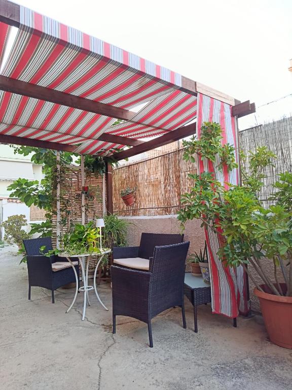 Patio nebo venkovní prostory v ubytování Appartamentino Cinisi