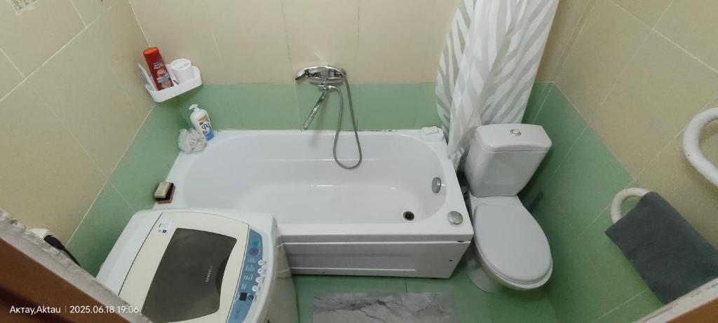 Koupelna v ubytování Квартира с видом на море!