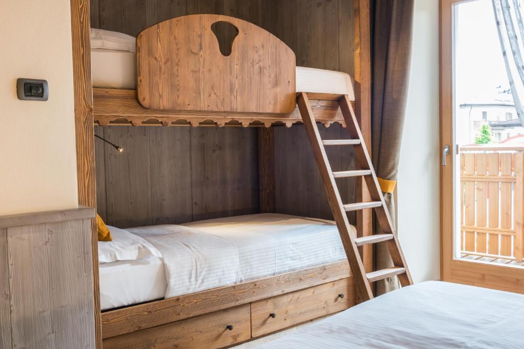 Posteľ alebo postele v izbe v ubytovaní Agritur Casa Fabri