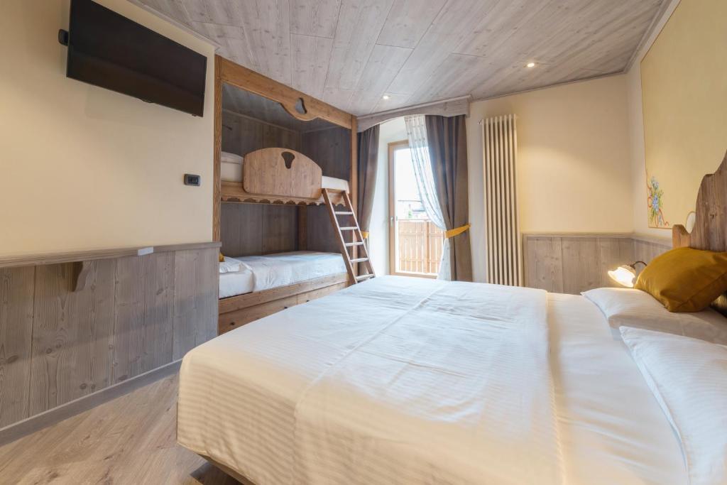 Posteľ alebo postele v izbe v ubytovaní Agritur Casa Fabri