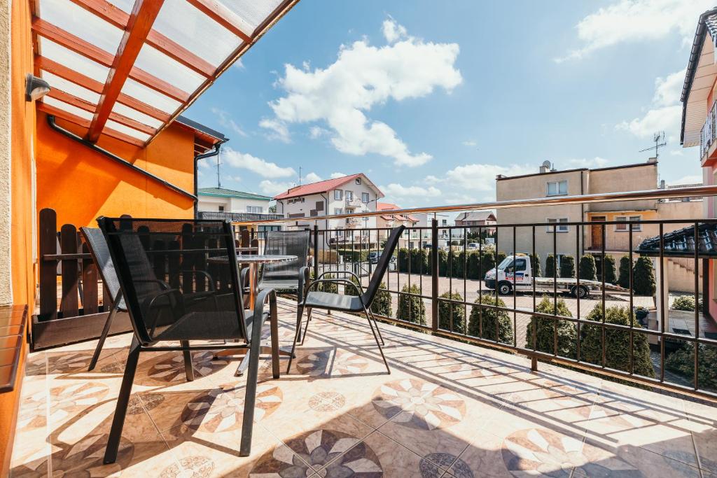 Un balcon sau o terasă la Pensjonat na Fali Dźwirzyno
