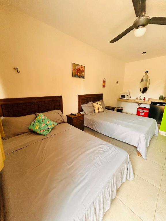 Postel nebo postele na pokoji v ubytování Babymar departamentos a 2 cuadras de la playa.