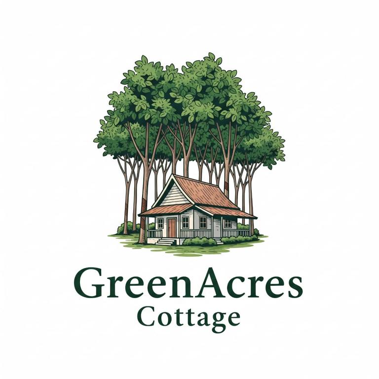 a rendering of a house in the middle of trees at GreenAcres Cottage in Pasir Puteh