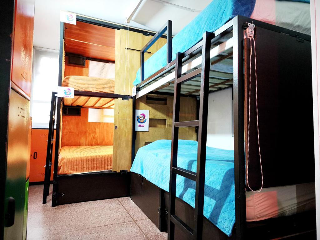 Palanda nebo palandy na pokoji v ubytování Kuyay Yachi Hostel