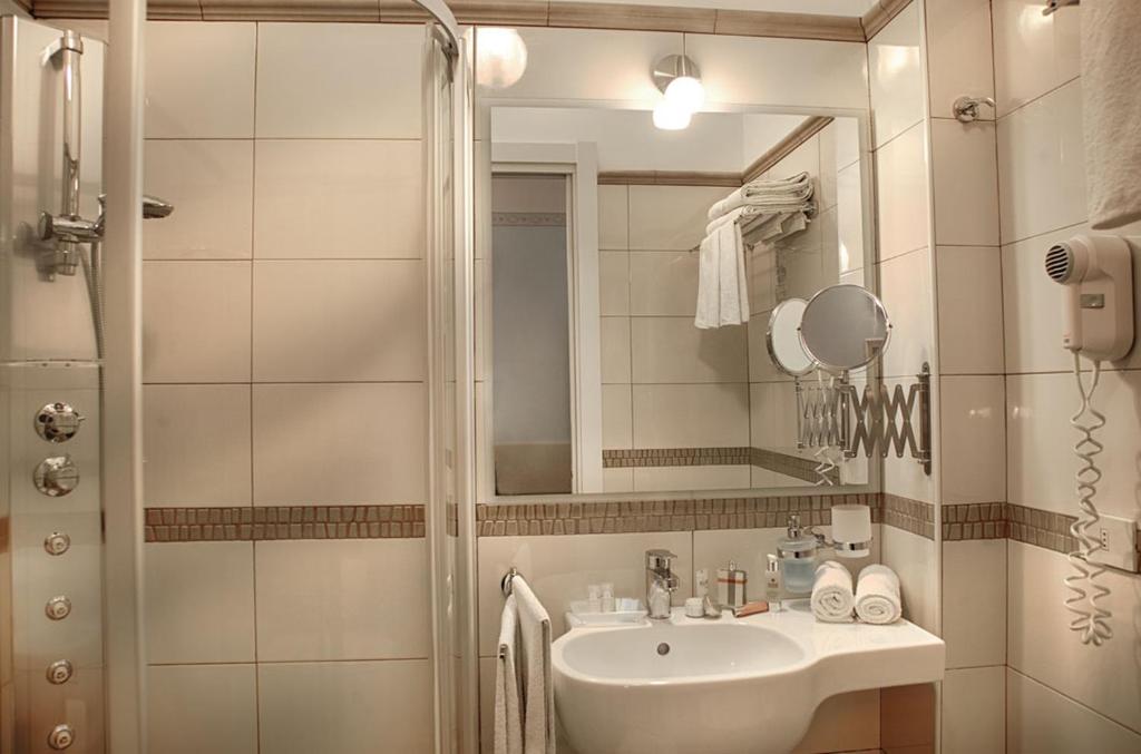 Koupelna v ubytování Hotel Cadiz