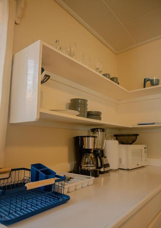 Kuchyň nebo kuchyňský kout v ubytování Bay view mini Penthouse Luxury view in West End road