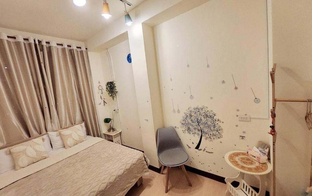 เตียงในห้องที่ 富貴民宿Full Great B&B包棟名宿