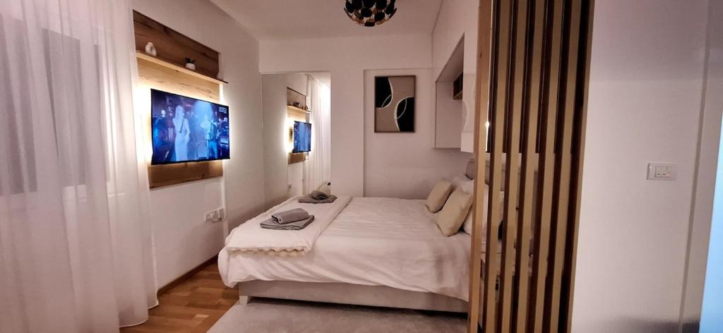 Postel nebo postele na pokoji v ubytování Apartman Aleksandra Vrnjacka Banja