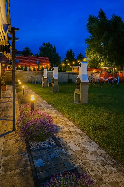 Zahrada ubytování Domki Przystań Kotwica