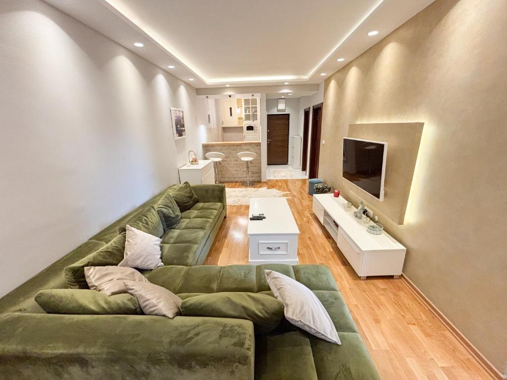 Χώρος καθιστικού στο Modern 1-bedroom apartment M25