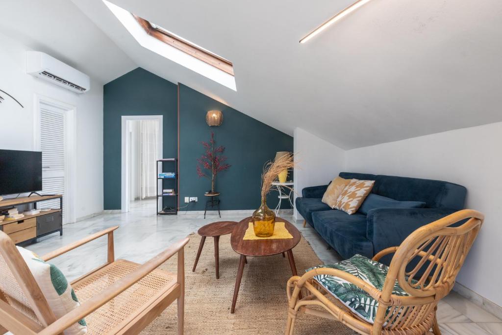 Blue Glass Penthouse in Marbella city center