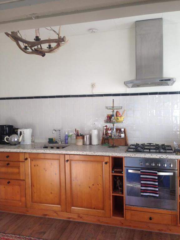 Kuchyň nebo kuchyňský kout v ubytování Greenwoods cottage
