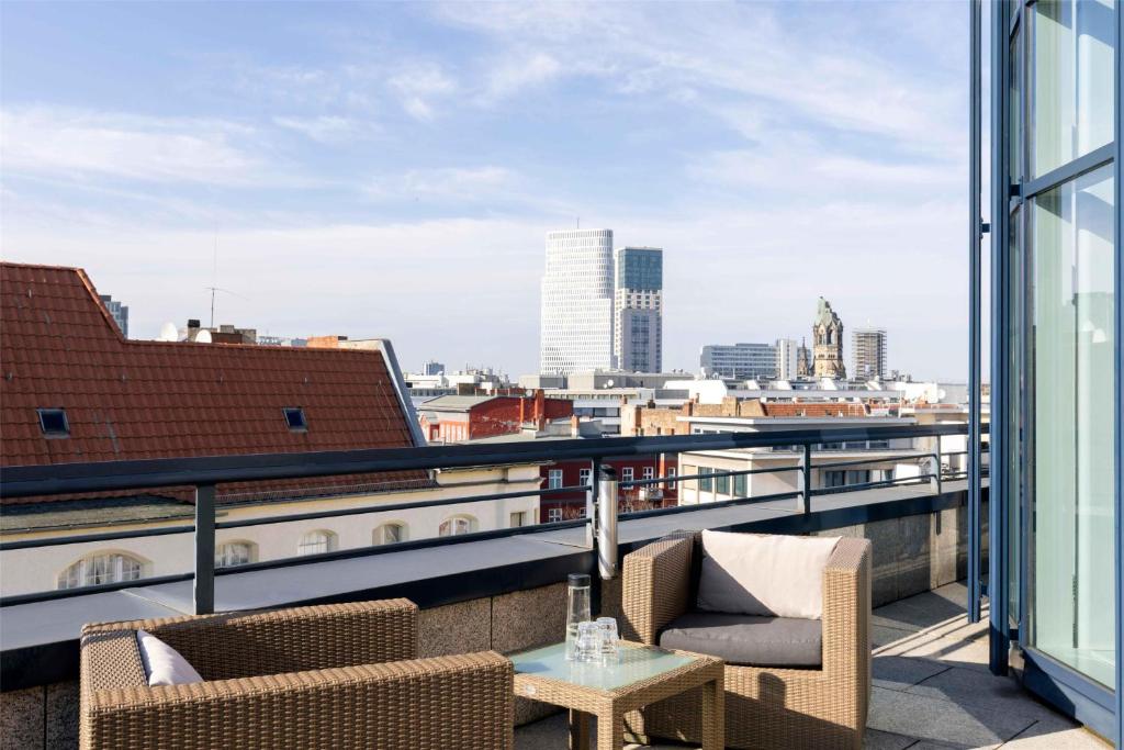 Balkón nebo terasa v ubytování Scandic Berlin Kurfürstendamm