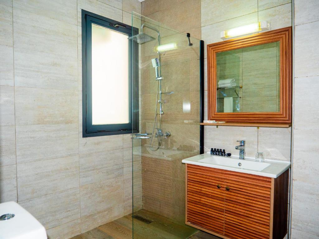 Koupelna v ubytování Hôtel KEMAKA