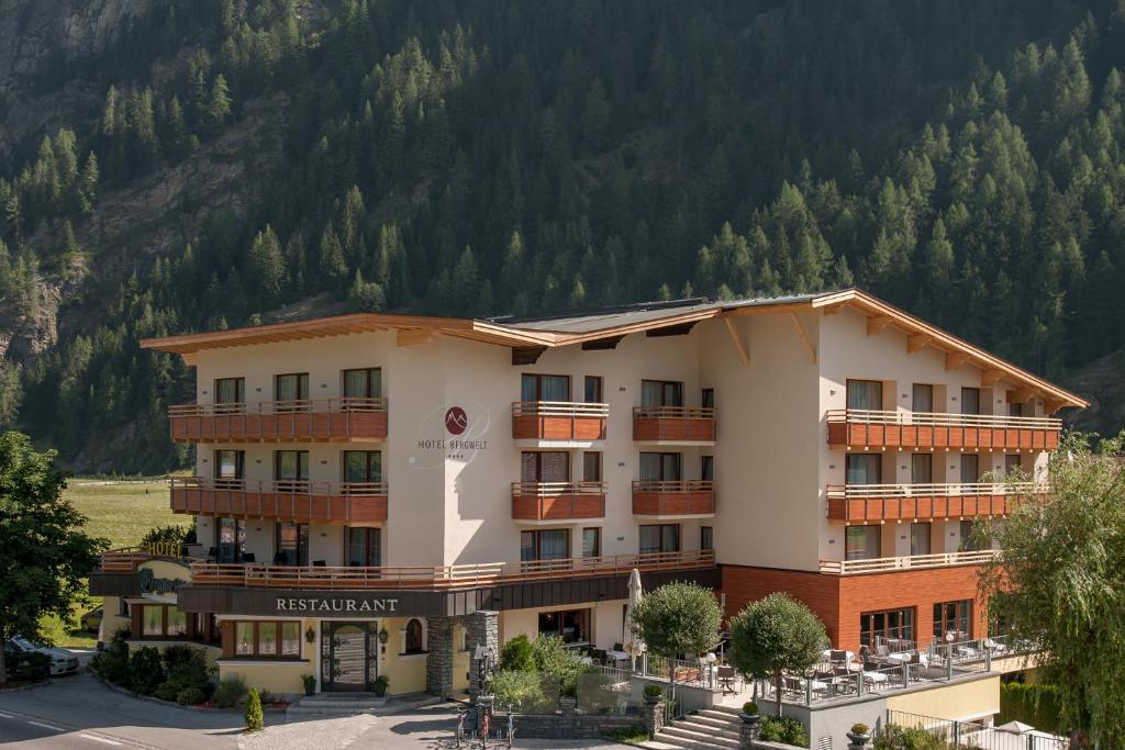 Üldine mäevaade või majutusasutusest Hotel Bergwelt pildistatud vaade