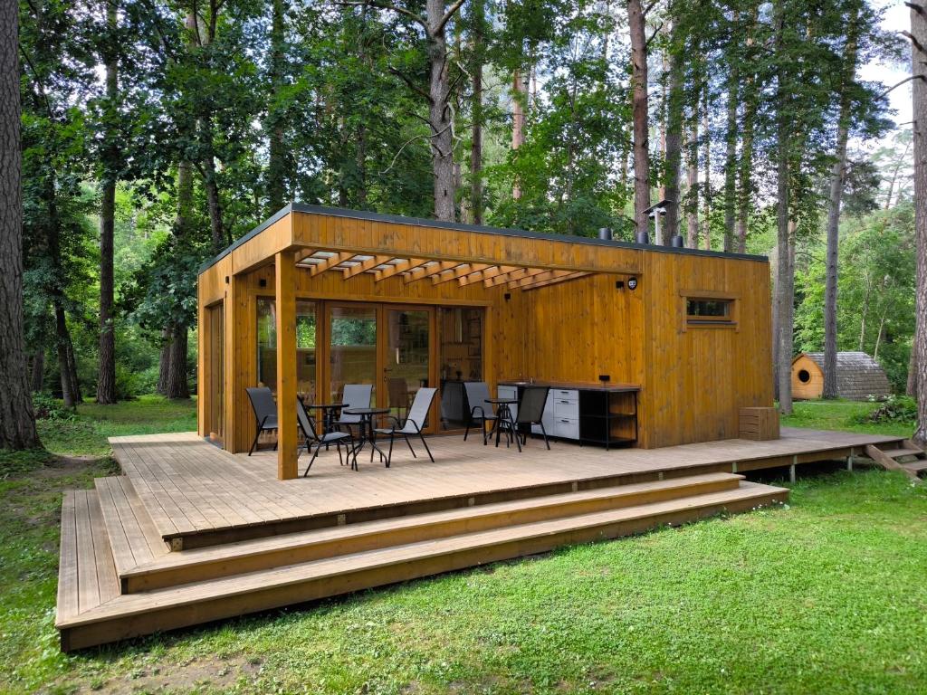 Zahrada ubytování Meža namiņi Sprīdīši