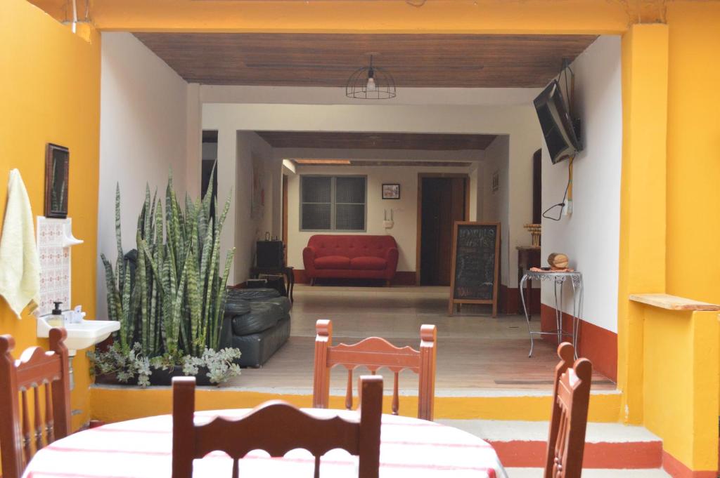 Χώρος καθιστικού στο Hostal Juan Páramo