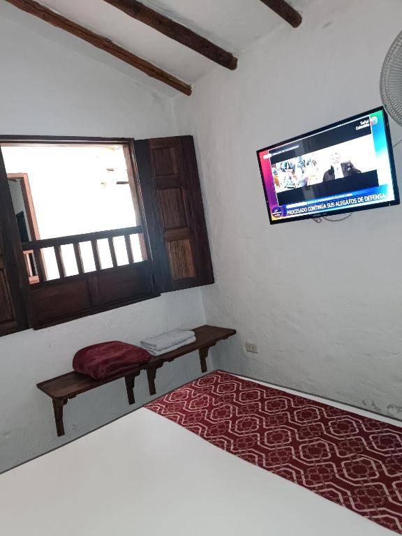 TV a/nebo společenská místnost v ubytování MONCOGUA Casa de Hospedaje
