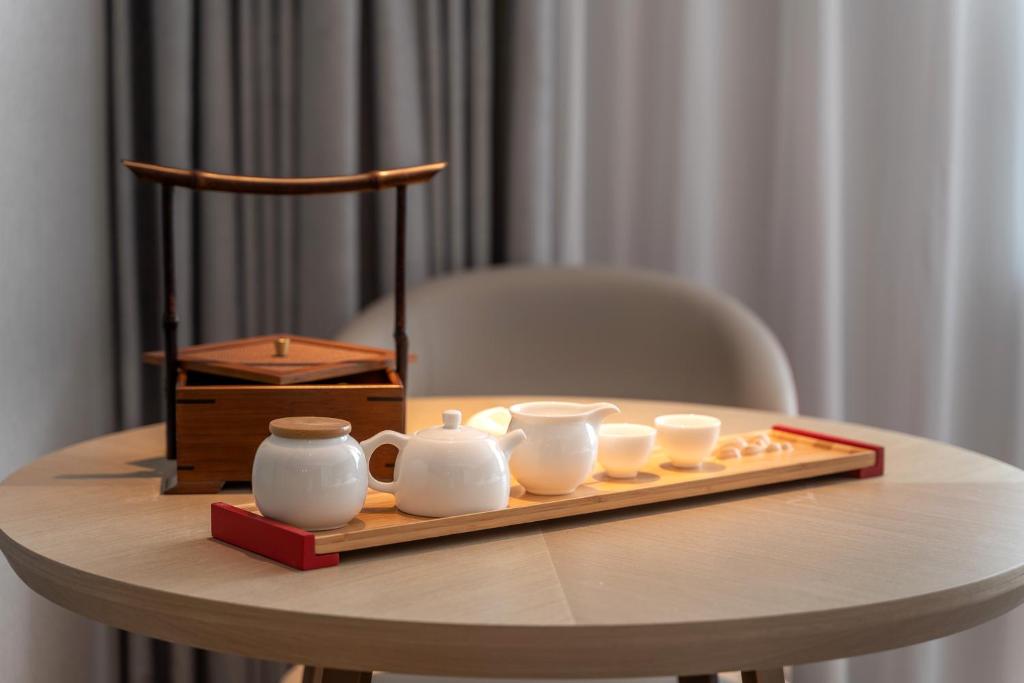 Παροχές για τσάι/καφέ στο Yicheng Hotel, Jianghan Road Pedestrian Street, Wuhan River Beach