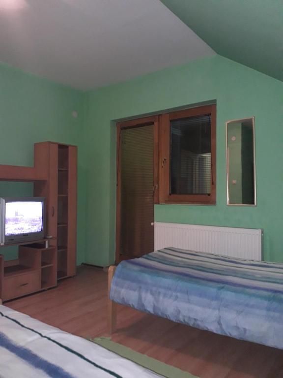 TV a/nebo společenská místnost v ubytování VILA NATALIJA APARTMANI