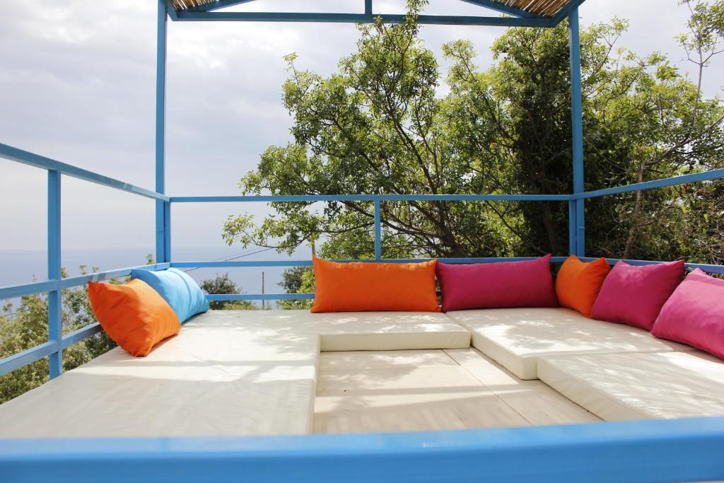 Posezení v ubytování Mandala Camping