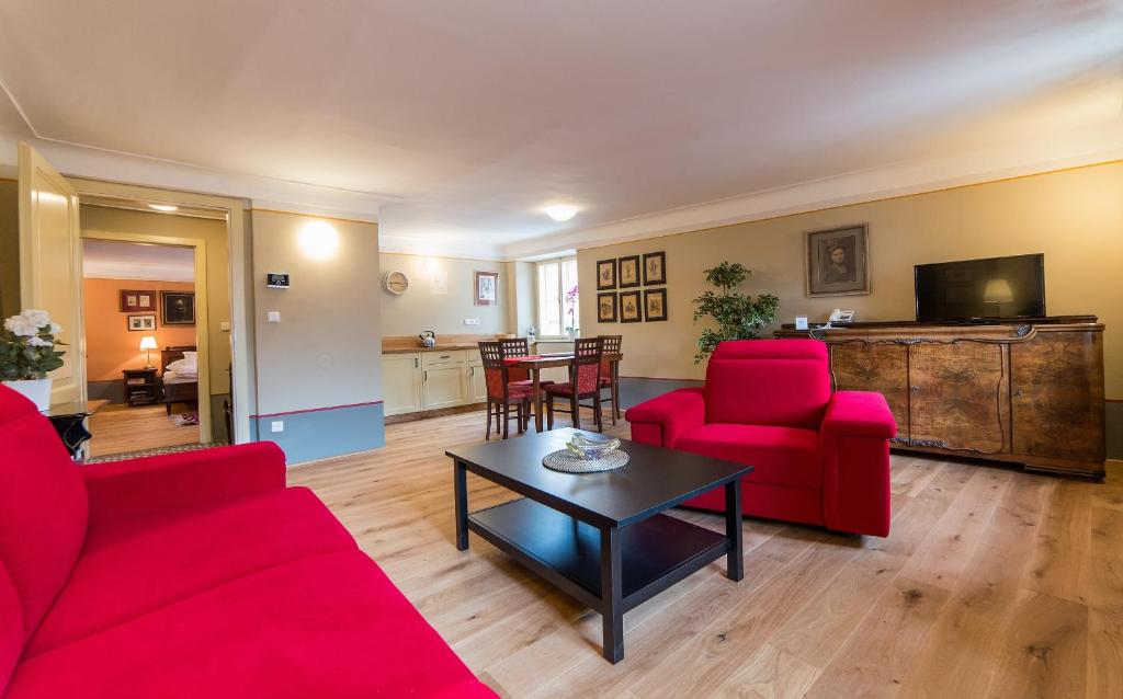 Posezení v ubytování Latrán 43 apartments