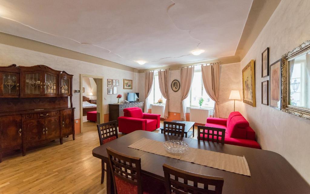 Posezení v ubytování Latrán 43 apartments