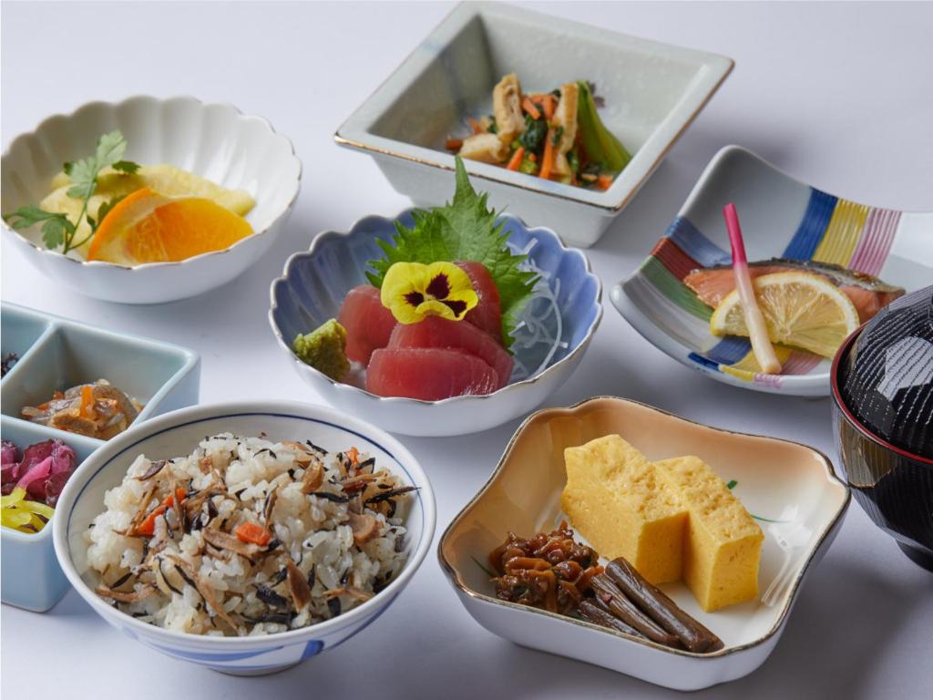Pagkain sa o malapit sa ryokan na ito