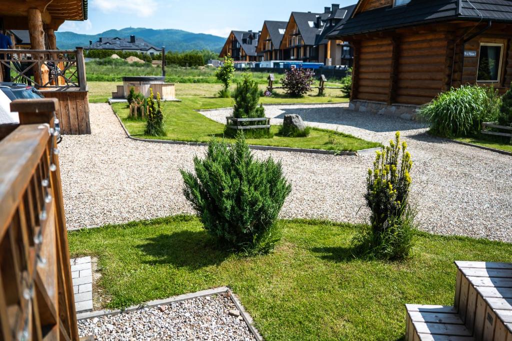 Vonkajšia záhrada v ubytovaní DOMEK POD LIMBAMI IV