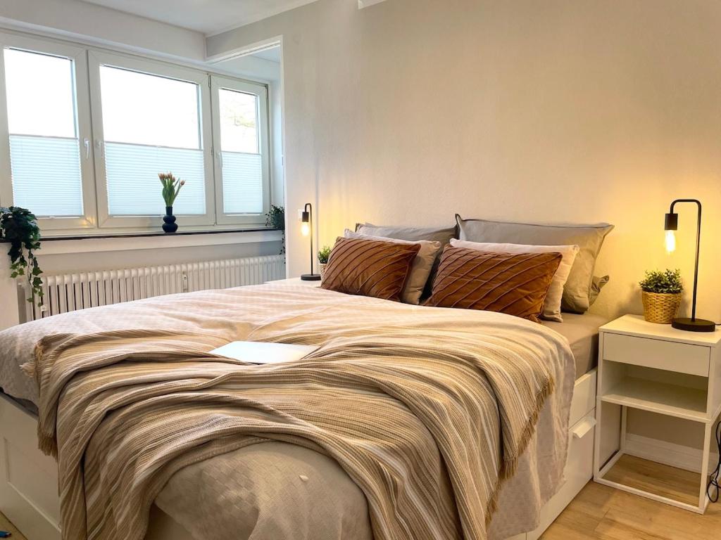 Ένα ή περισσότερα κρεβάτια σε δωμάτιο στο Apartment Luise
