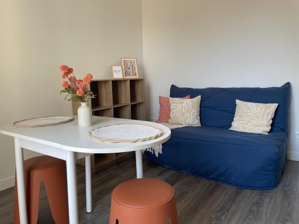 Posezení v ubytování la Terrasse du bonheur