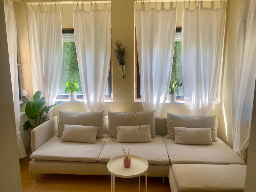 Posezení v ubytování Szélcsend Apartman