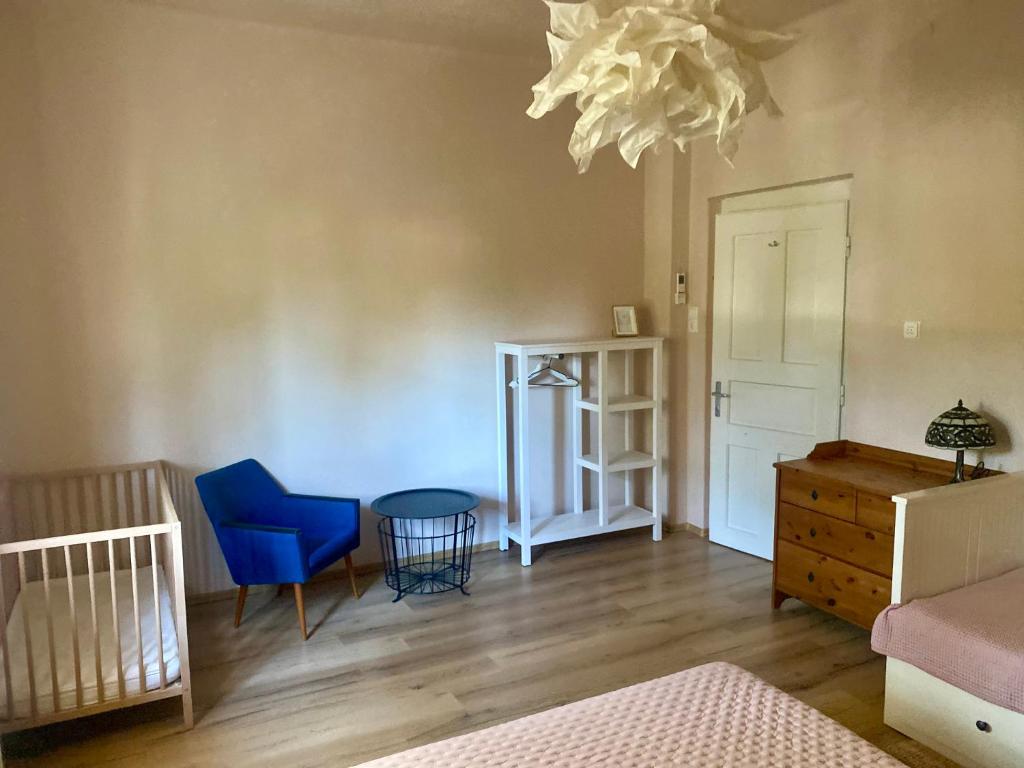 Postel nebo postele na pokoji v ubytování Szélcsend Apartman
