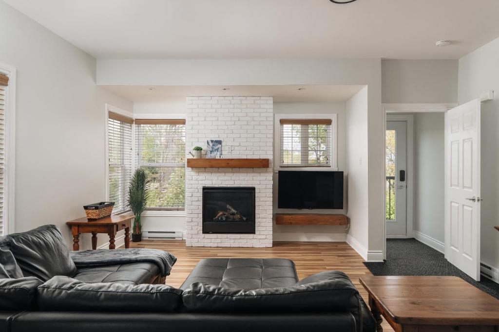 Χώρος καθιστικού στο Bike in bike out, Plein air, villégiature Mont-Blanc