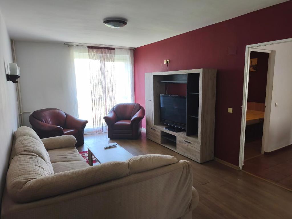 TV a/nebo společenská místnost v ubytování Apartament 3 camere zona centrala