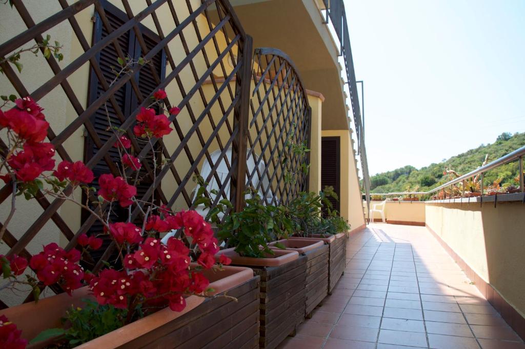 Балкон или терраса в Hotel Anna